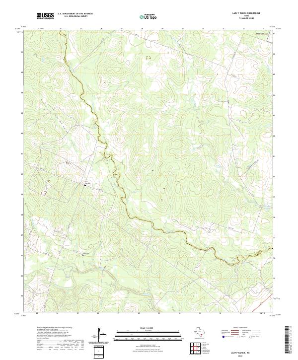 US Topo 7.5-minute map for Lazy F Ranch TX