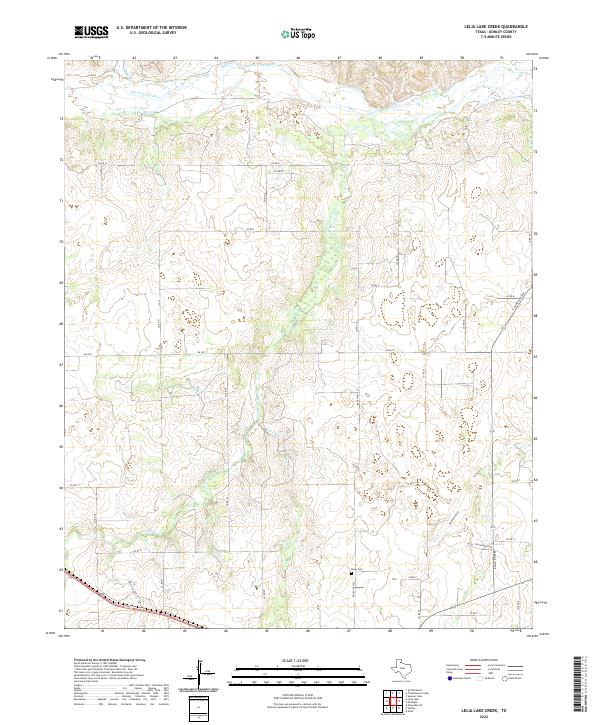 US Topo 7.5-minute map for Lelia Lake Creek TX
