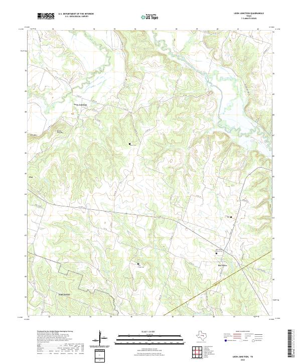 US Topo 7.5-minute map for Leon Junction TX