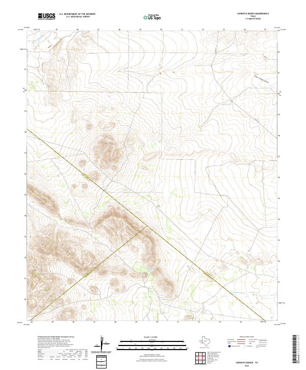 US Topo 7.5-minute map for Leoncita Ranch TX