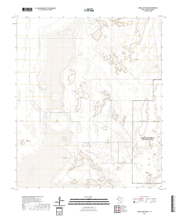 US Topo 7.5-minute map for Linda Lake North TX