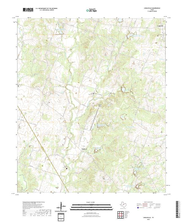 US Topo 7.5-minute map for Lingleville TX