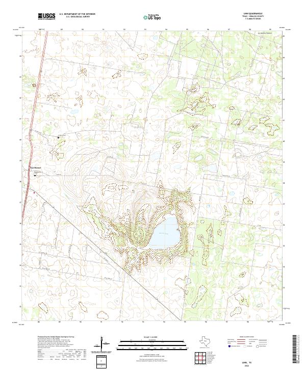 US Topo 7.5-minute map for Linn TX