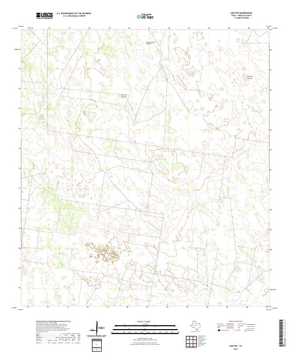 US Topo 7.5-minute map for Linn NW TX