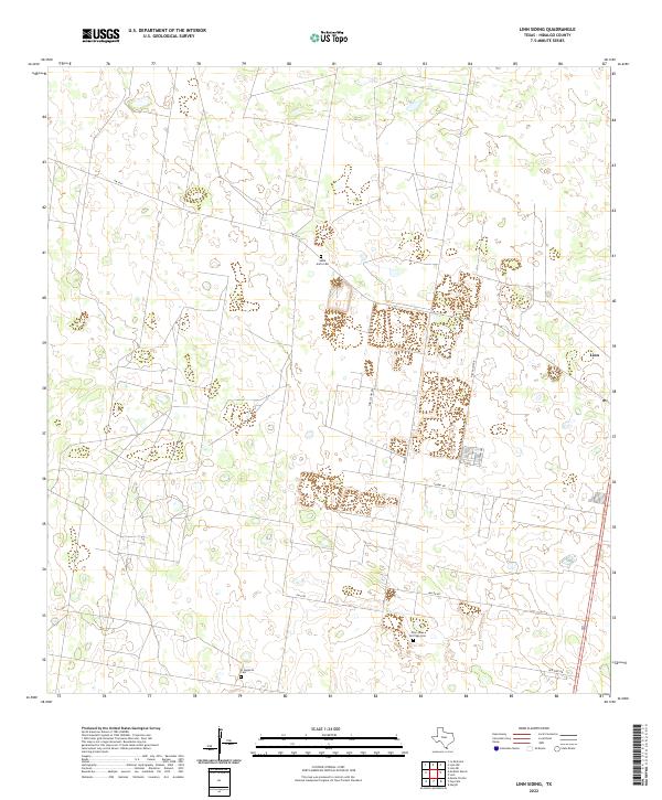 US Topo 7.5-minute map for Linn Siding TX