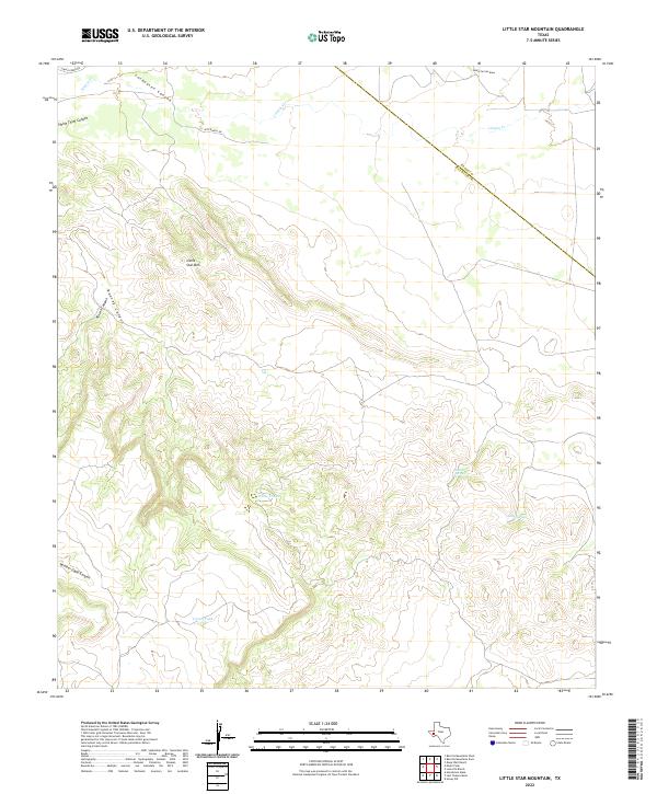 US Topo 7.5-minute map for Little Star Mountain TX