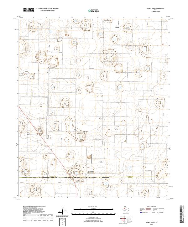 US Topo 7.5-minute map for Lockettville TX