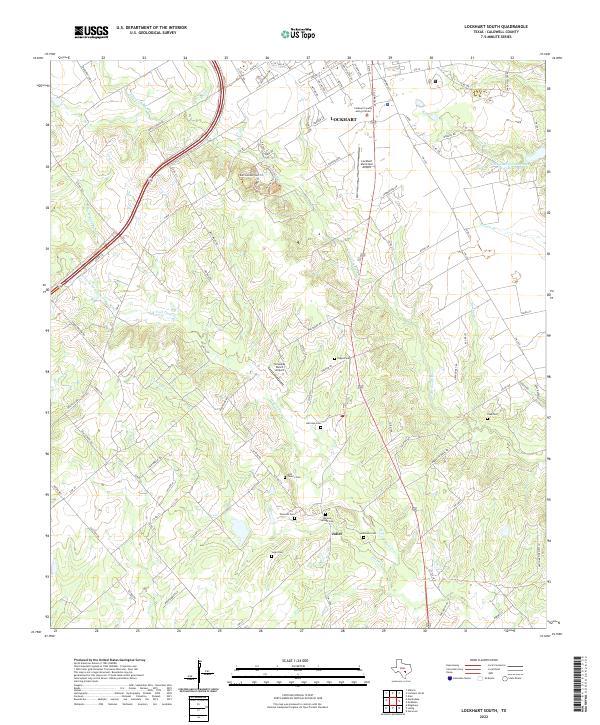 US Topo 7.5-minute map for Lockhart South TX