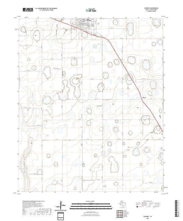 US Topo 7.5-minute map for Lockney TX