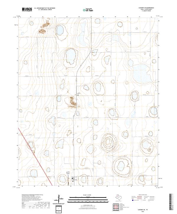 US Topo 7.5-minute map for Lockney SE TX