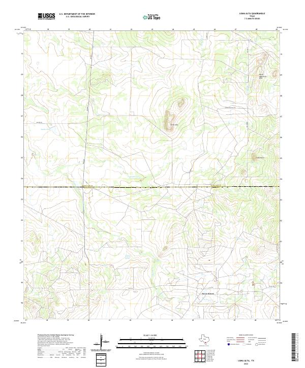 US Topo 7.5-minute map for Loma Alta TX