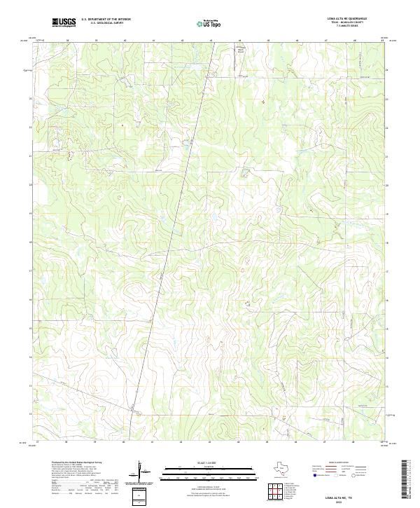US Topo 7.5-minute map for Loma Alta NE TX