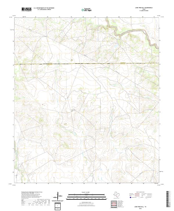 US Topo 7.5-minute map for Lone Tree Hill TX