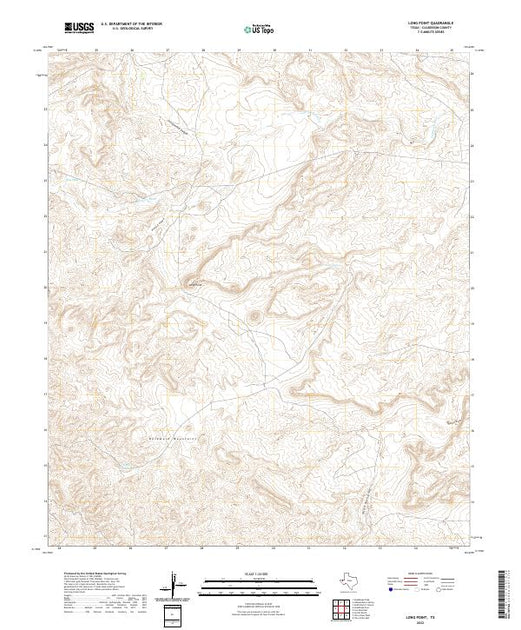US Topo 7.5-minute map for Long Point TX – American Map Store