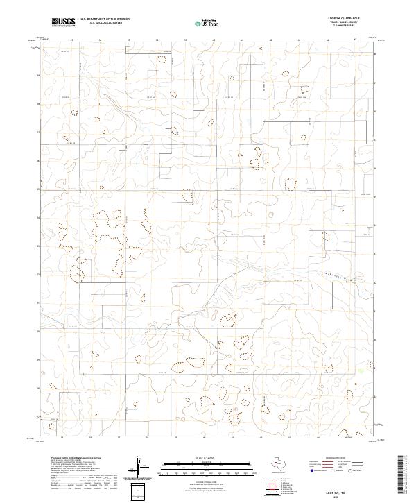 US Topo 7.5-minute map for Loop SW TX