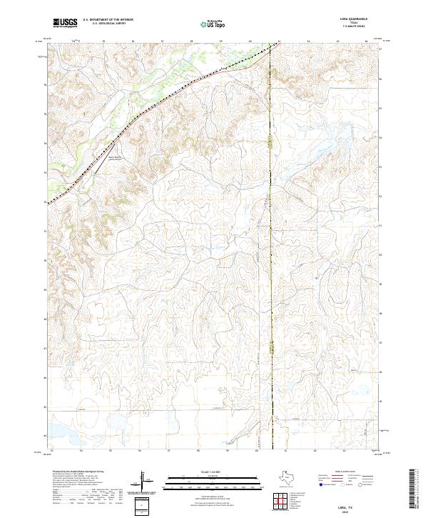 US Topo 7.5-minute map for Lora TX