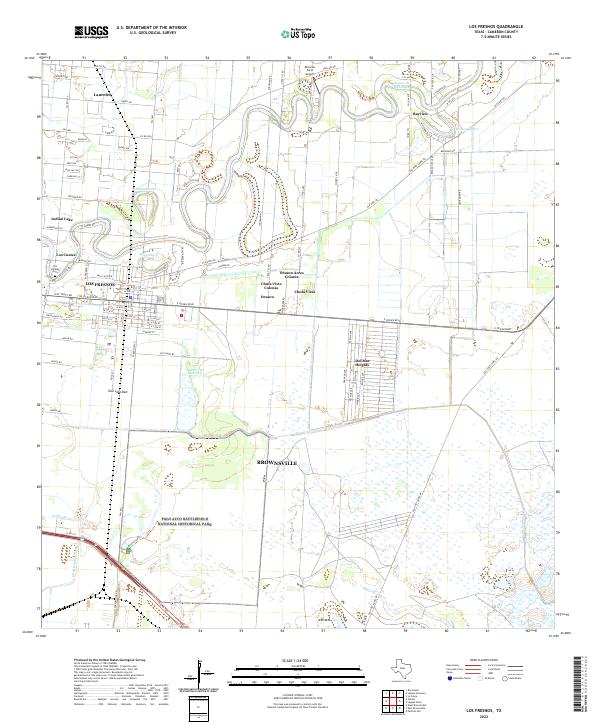 US Topo 7.5-minute map for Los Fresnos TX