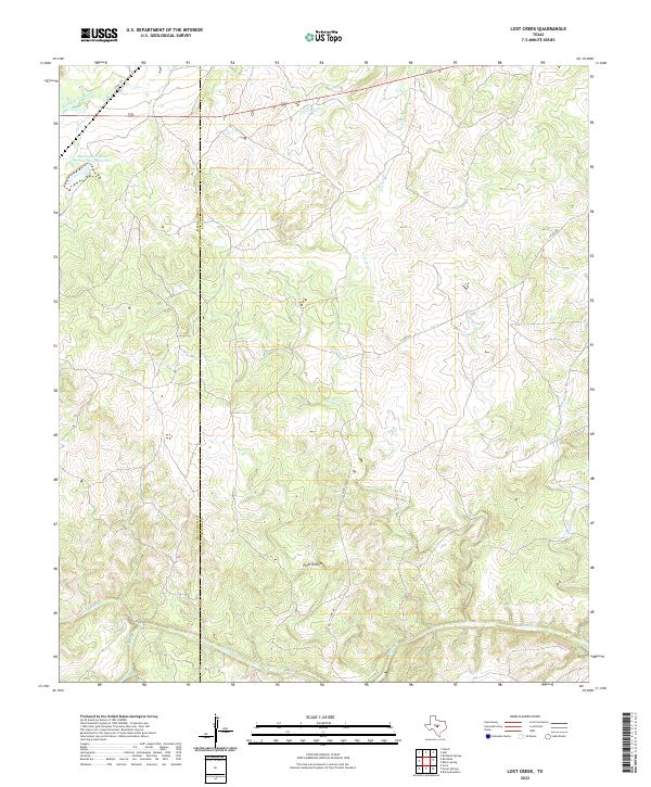 US Topo 7.5-minute map for Lost Creek TX