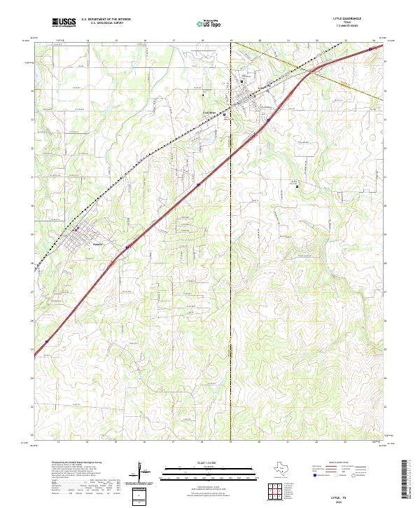 US Topo 7.5-minute map for Lytle TX