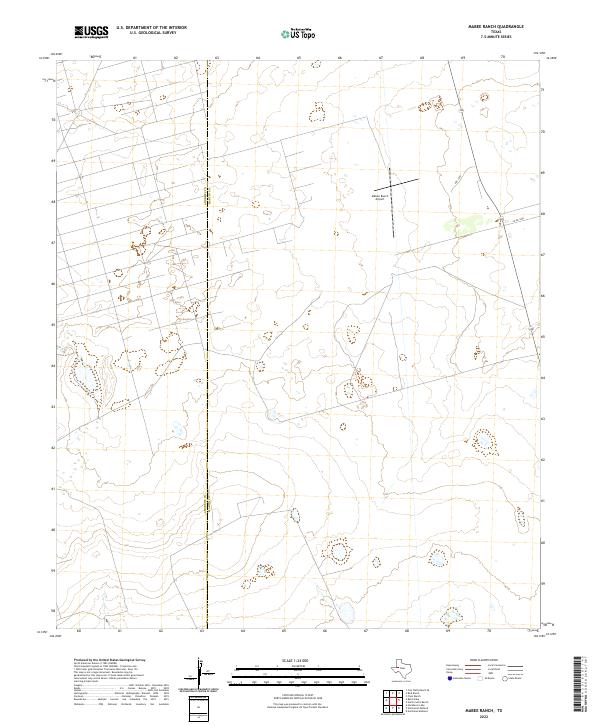 US Topo 7.5-minute map for Mabee Ranch TX