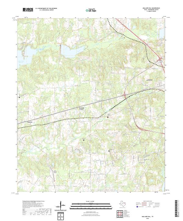 US Topo 7.5-minute map for Mallard Hill TX