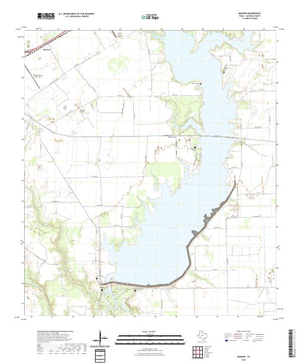US Topo 7.5-minute map for Manson TX