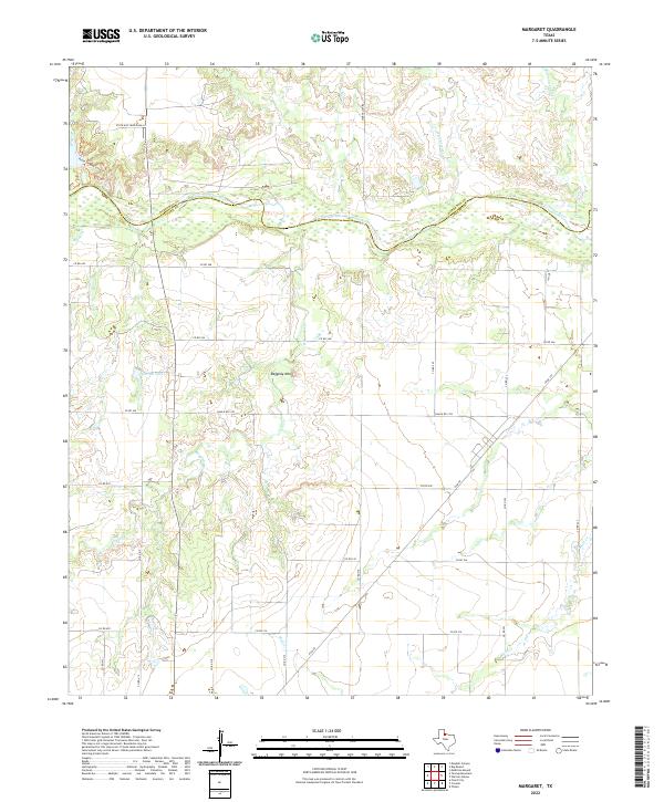 US Topo 7.5-minute map for Margaret TX
