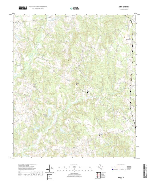 US Topo 7.5-minute map for Margie TX