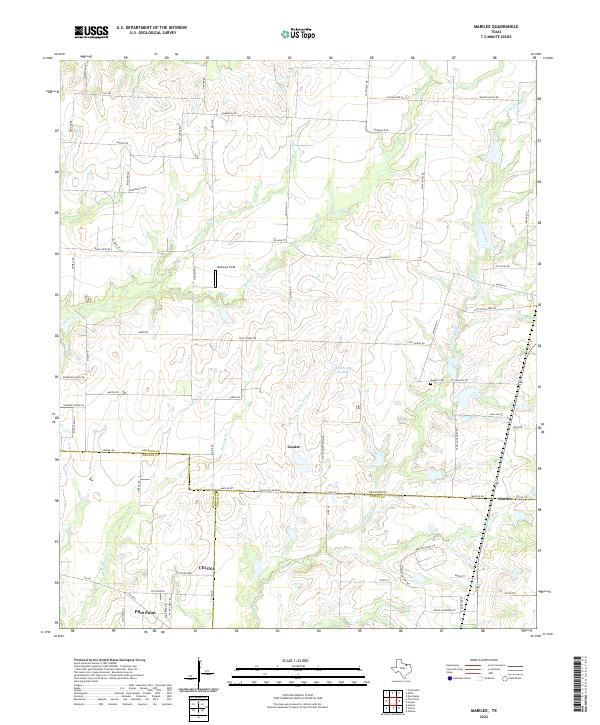 US Topo 7.5-minute map for Marilee TX