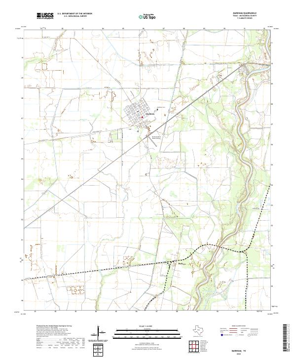 US Topo 7.5-minute map for Markham TX