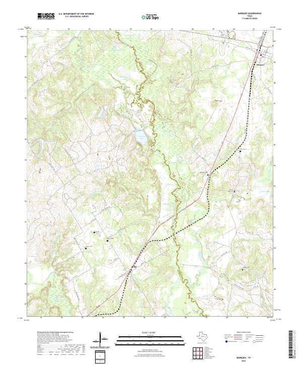 US Topo 7.5-minute map for Marquez TX