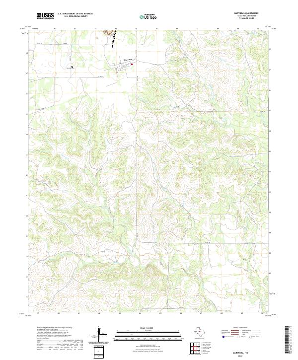 US Topo 7.5-minute map for Maryneal TX