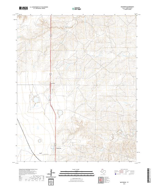 US Topo 7.5-minute map for Masterson TX