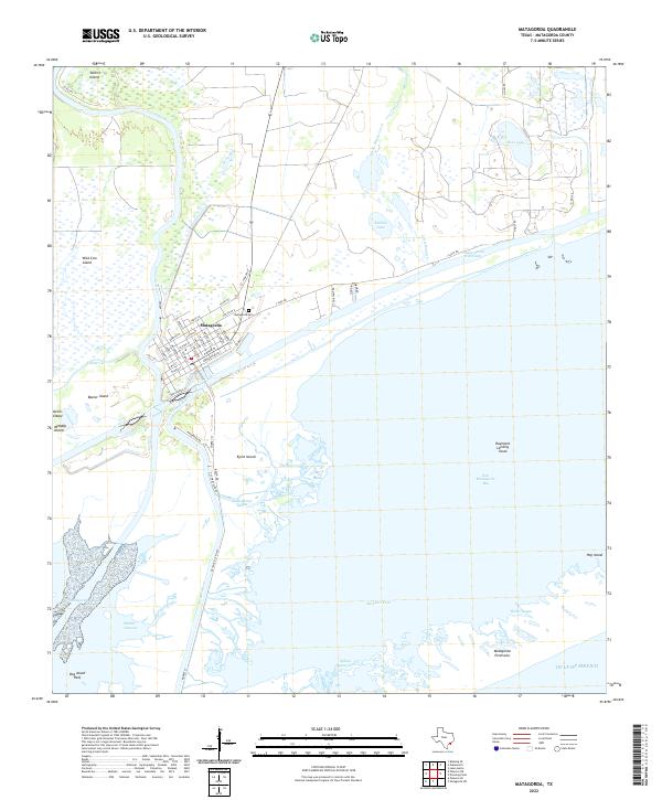 US Topo 7.5-minute map for Matagorda TX