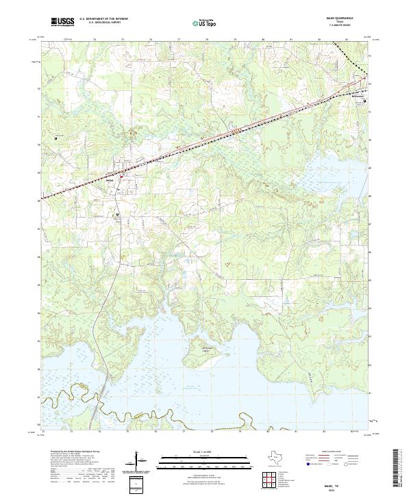 US Topo 7.5-minute map for Maud TX