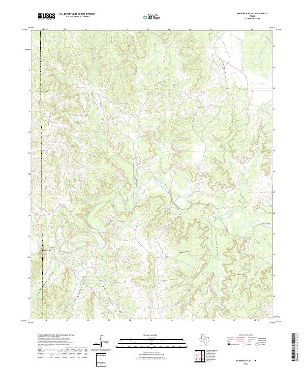 US Topo 7.5-minute map for Maverick Flat TX