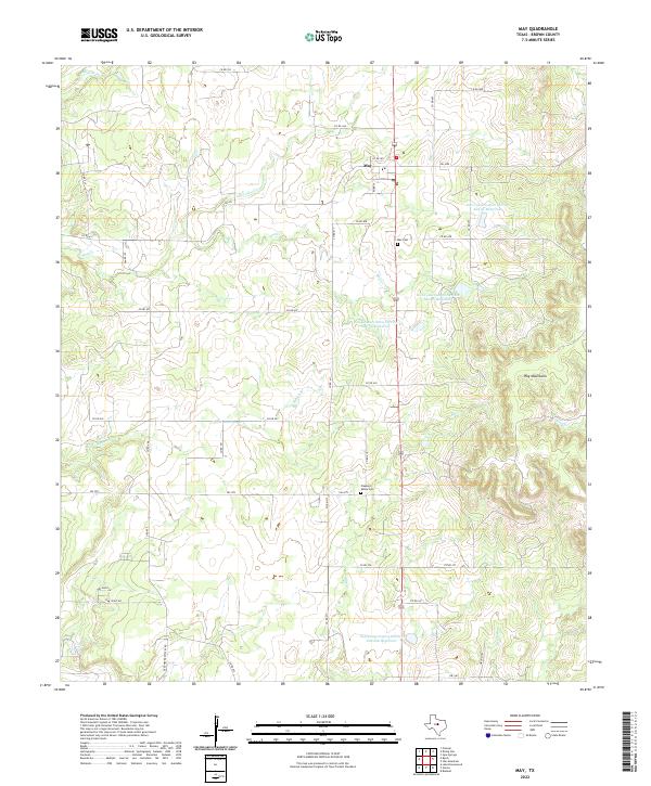 US Topo 7.5-minute map for May TX