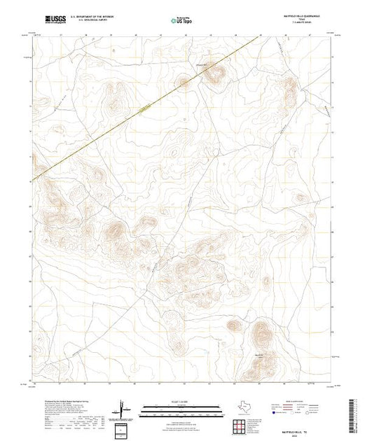 Mayfield Postcode Map US Topo 7.5-minute map for Mayfield Hills TX – American Map Store