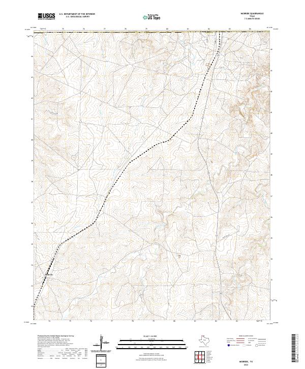 US Topo 7.5-minute map for McBride TX