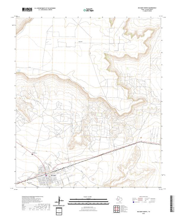 US Topo 7.5-minute map for McCamey North TX