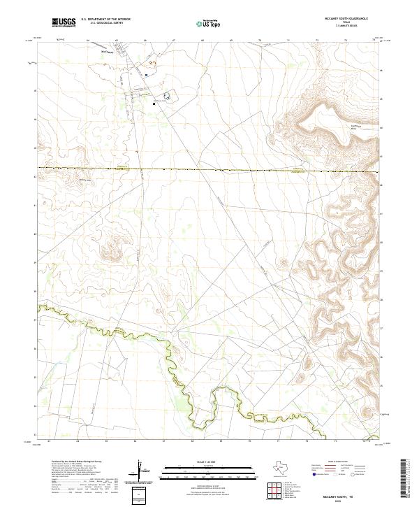 US Topo 7.5-minute map for McCamey South TX