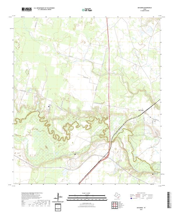 US Topo 7.5-minute map for McFaddin TX