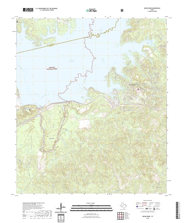 US Topo 7.5-minute map for McGee Bend TX