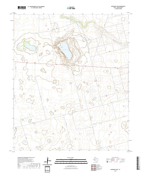US Topo 7.5-minute map for McKenzie Lake TX