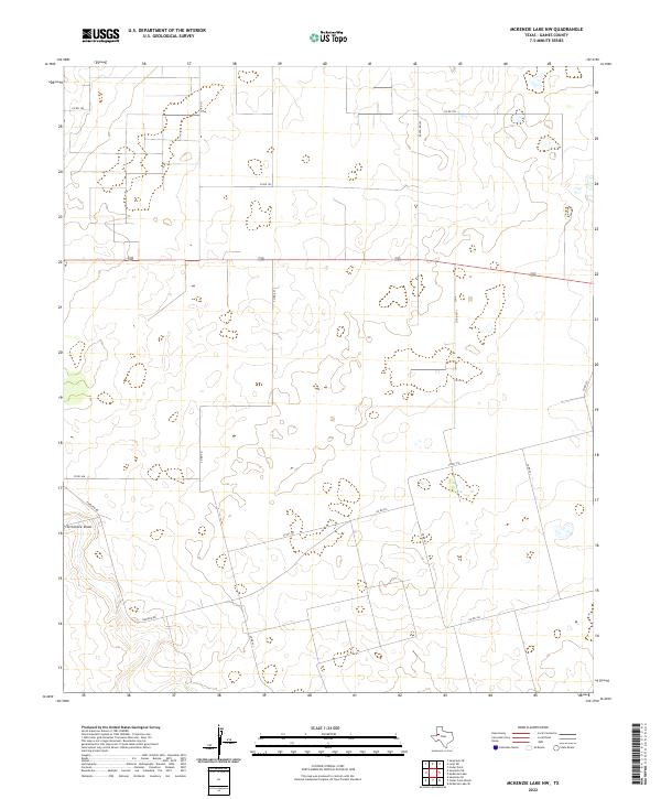 US Topo 7.5-minute map for McKenzie Lake NW TX