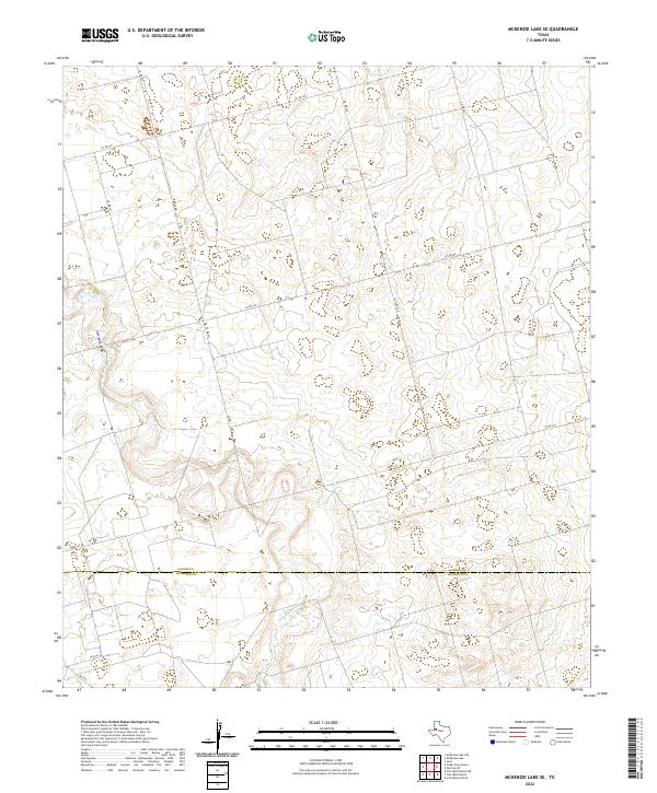 US Topo 7.5-minute map for McKenzie Lake SE TX
