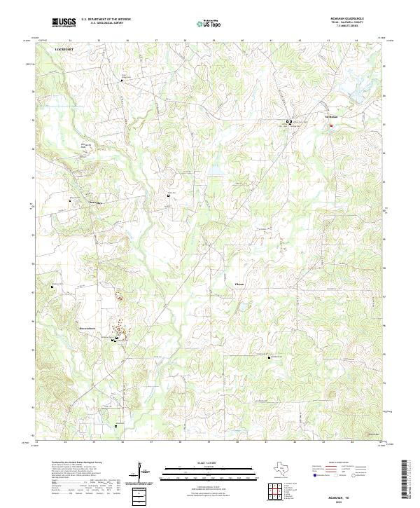US Topo 7.5-minute map for McMahan TX