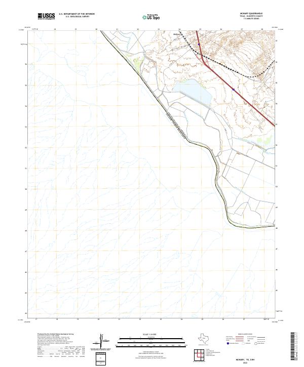US Topo 7.5-minute map for McNary TXCHH