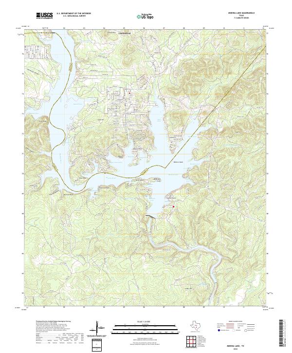 US Topo 7.5-minute map for Medina Lake TX