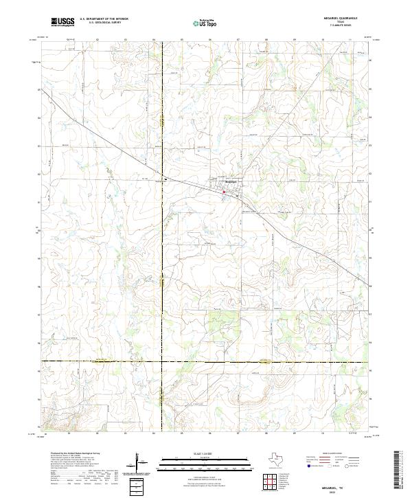 US Topo 7.5-minute map for Megargel TX